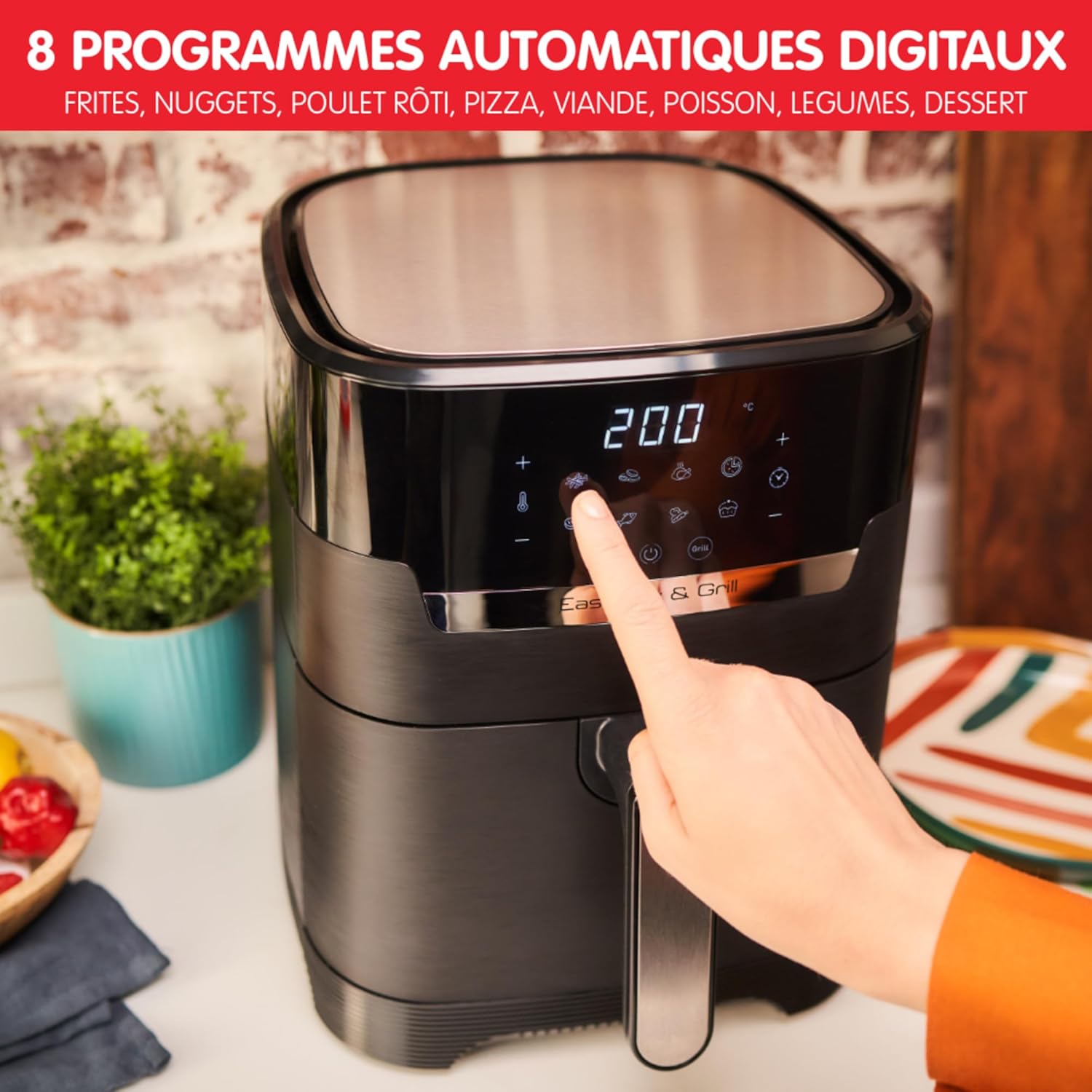 Thumbnail 6 de Moulinex Easy Fry & Grill EZ505810 friteuse sans huile 4,6 L đ