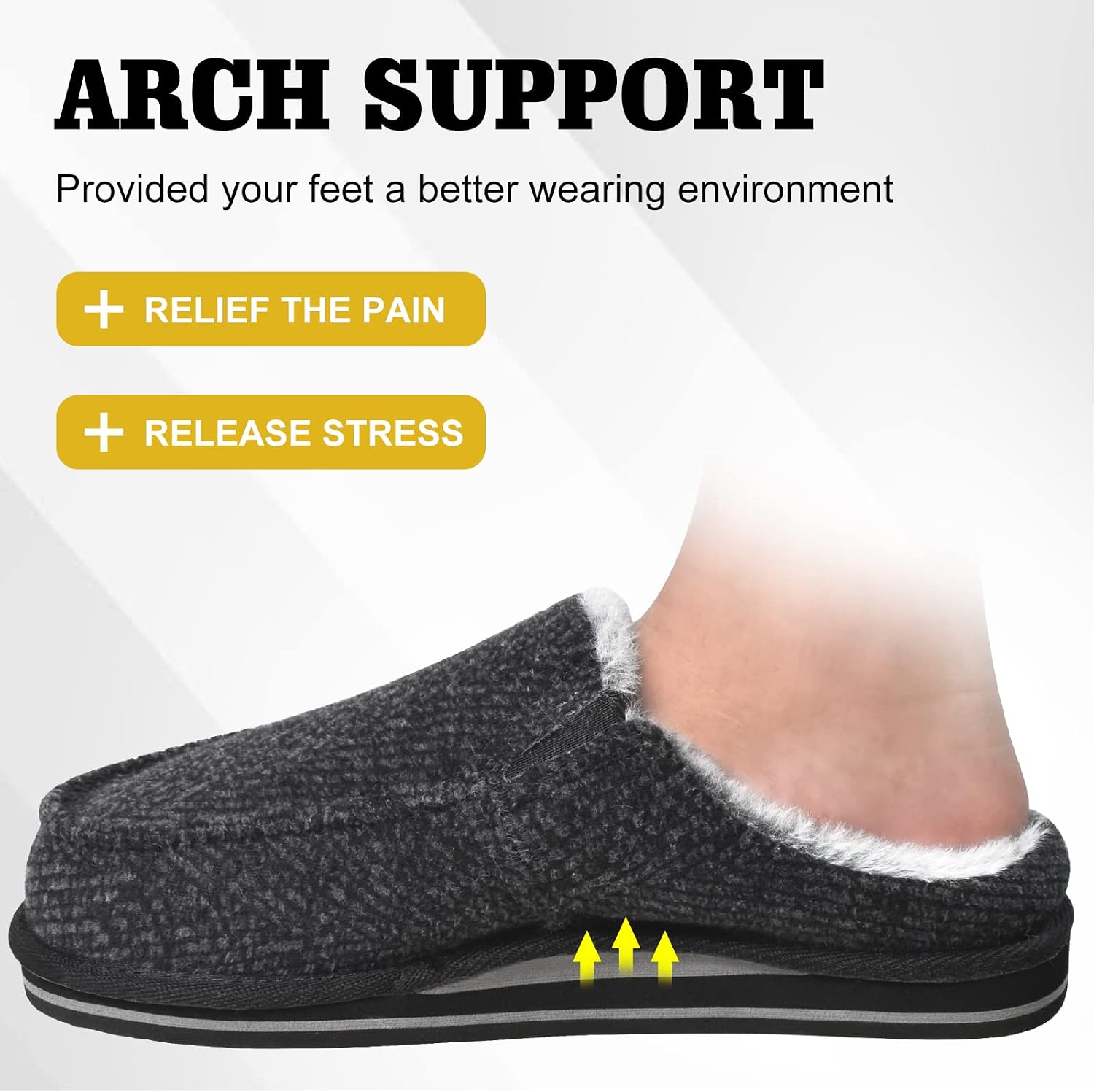 Thumbnail 4 de ONCAI Mens Clog Slippers with Arch Support