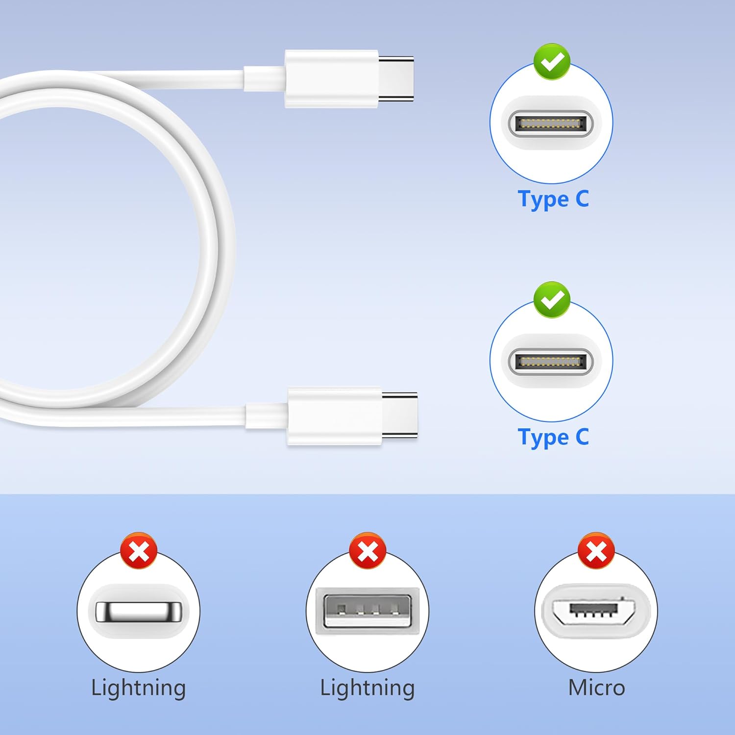 Thumbnail 6 de USB C to USB C Cable 60W