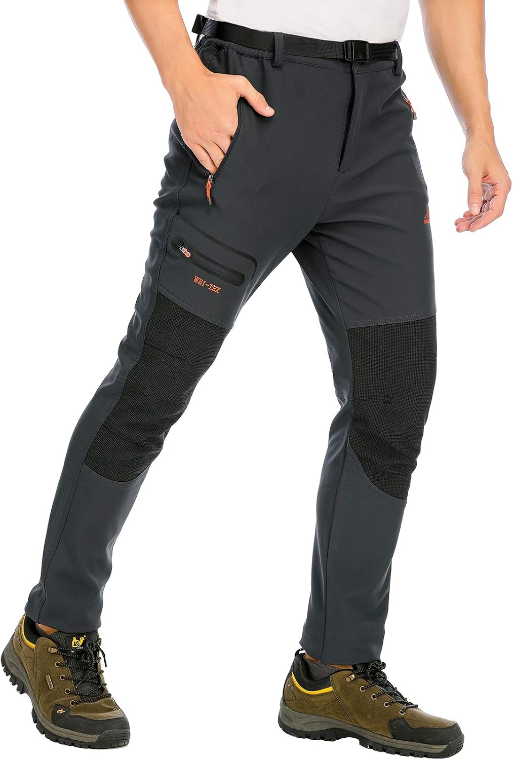 Detalle de DAFENP Pantaloni trekking uomo impermeabili termici