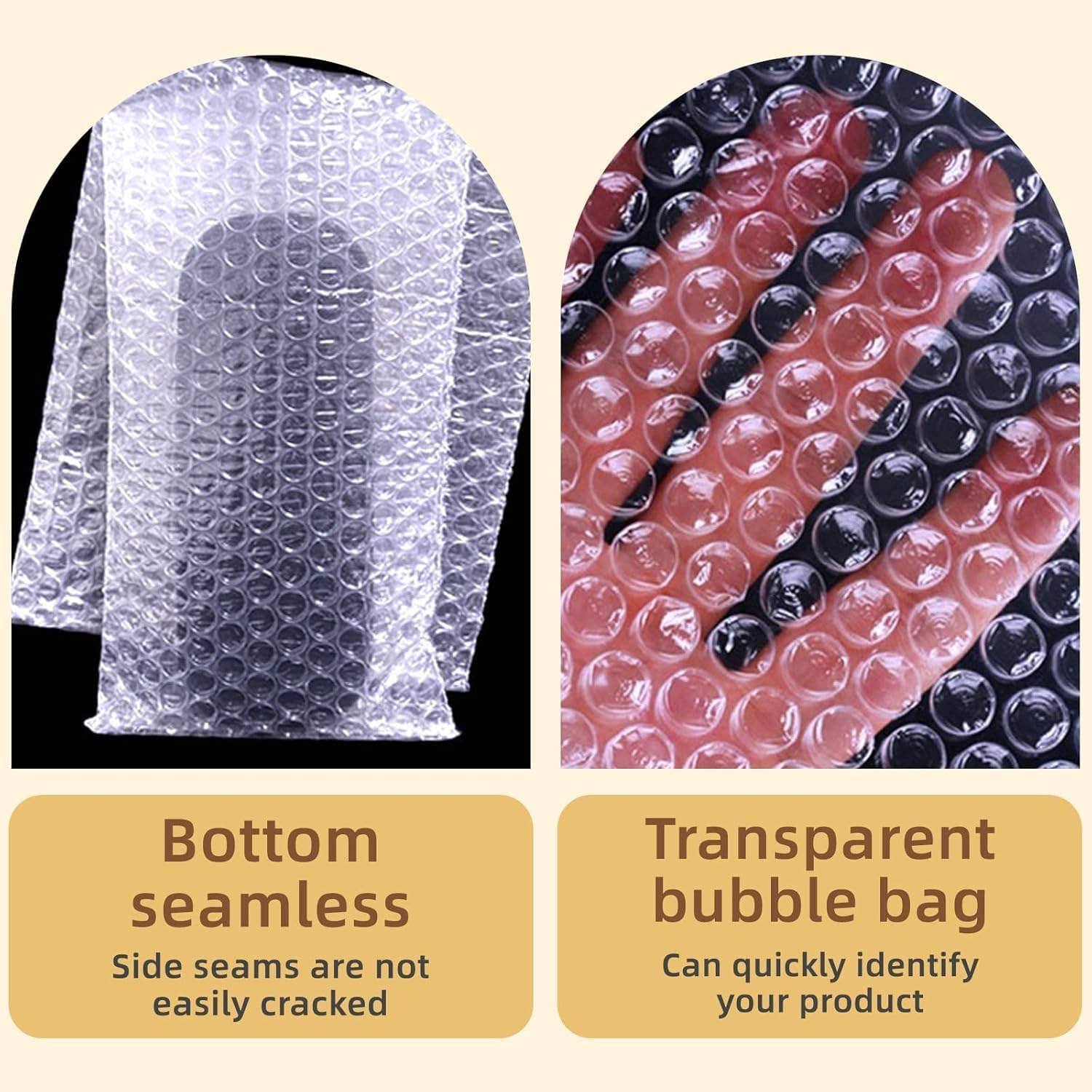 Thumbnail 3 de XHMAXE 50Pcs Bubble Bag: 15cm x 25cm Pouches for Safe Shipping, 6x10in Double-Wall Cushioning