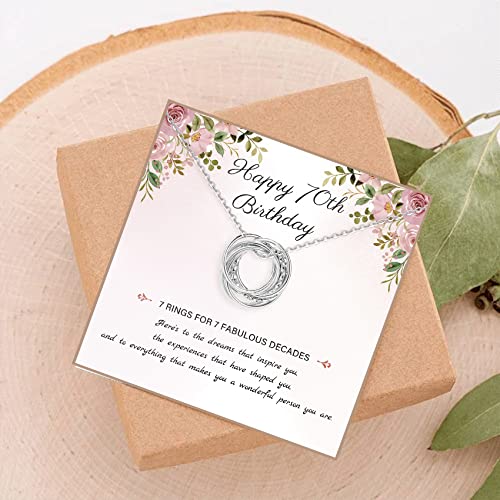 Thumbnail 1 de MOROTOLE 70th Birthday Necklace for Women – a thoughtful 70th birthday gift