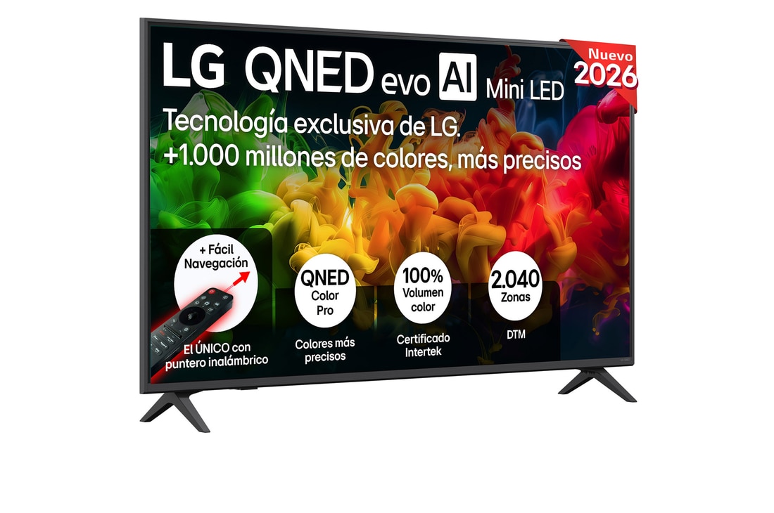 Detalle de LG QNED81 AI: Smart TV 50" 4K MiniLED evo, Outlet 2026