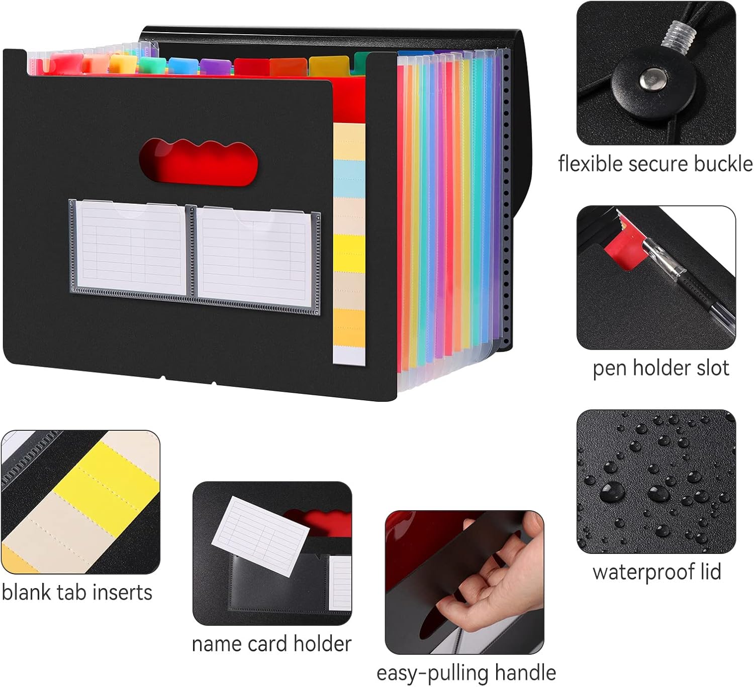 Thumbnail 2 de Diboniur Cartella portadocumenti espandibile A4, 13 tasche 🗂️