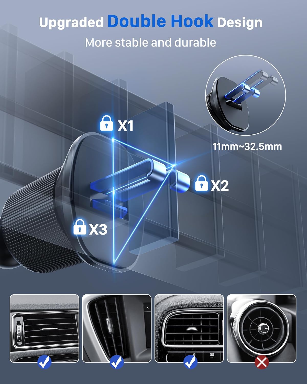 Thumbnail 3 de YOSH Car Phone Holder Air Vent