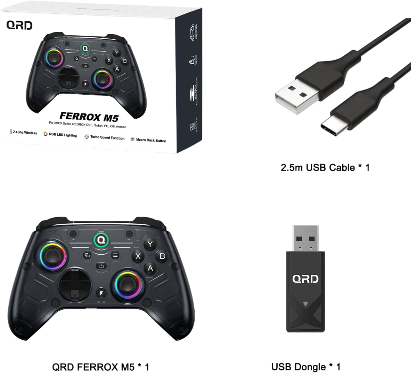 Thumbnail 6 de QRD FERROX M5 mando inalámbrico para Xbox