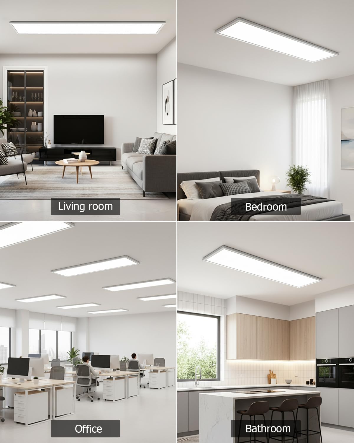 Thumbnail 6 de Bowfar LED Deckenleuchte lang: dimmbar, Fernbedienung, ultradünn