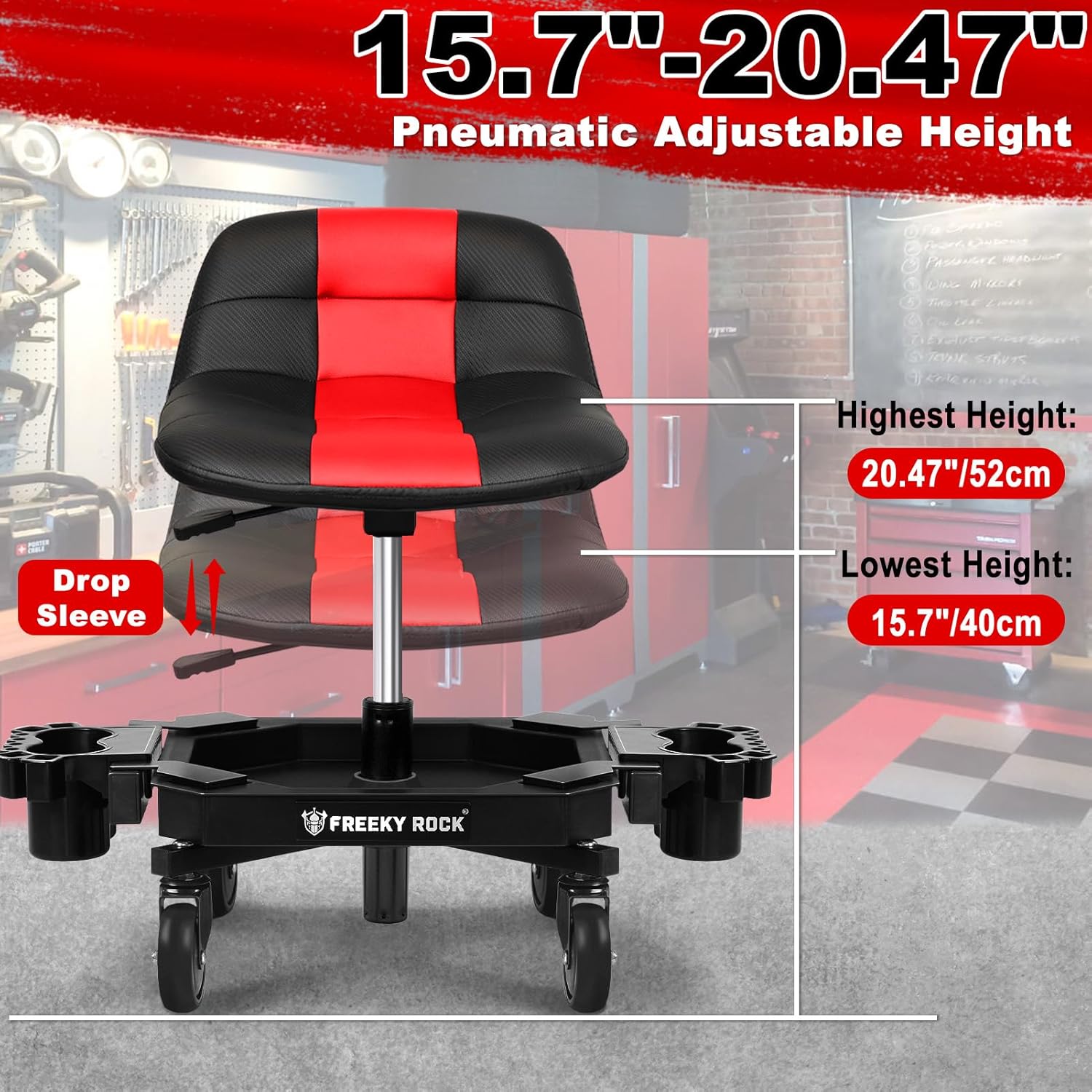 Thumbnail 1 de FREEKYROCK Rolling Stool 400 lbs