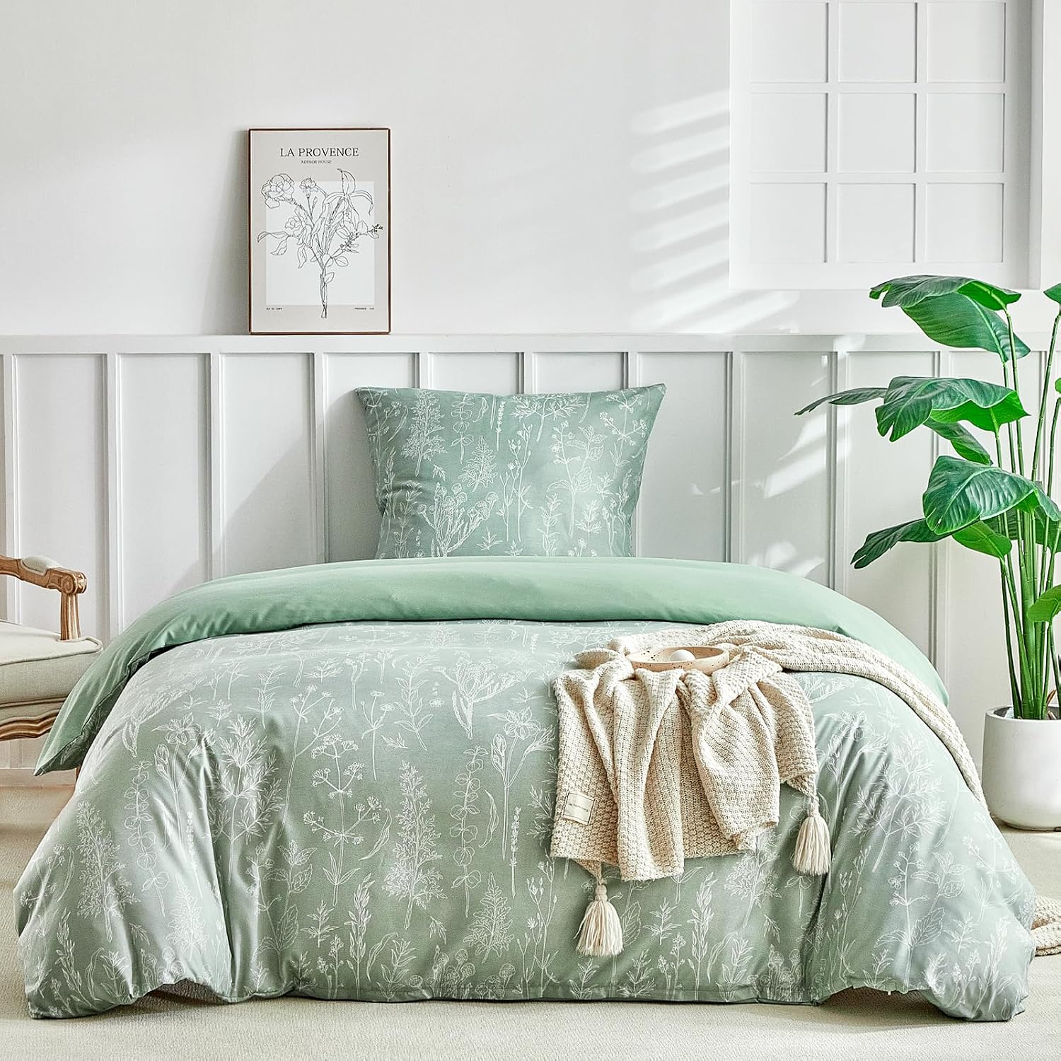 Detalle de Tokokimo 3 Pcs Single Duvet Cover Set 135x200