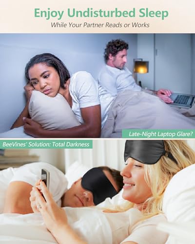 Thumbnail 5 de BeeVines 100% Mulberry Silk Sleep Mask (Two-Pack) – Blackout Eye Masks