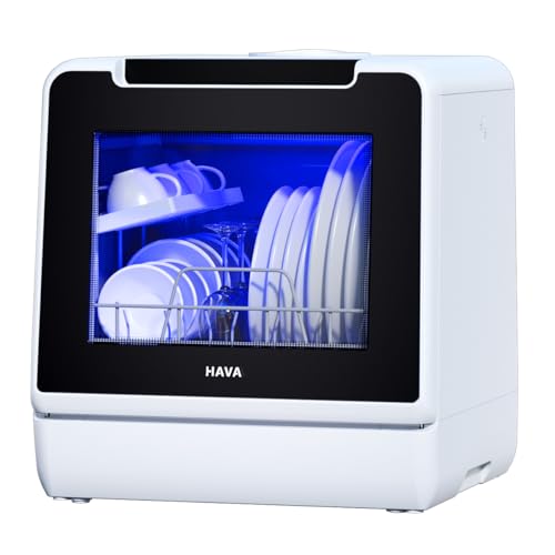 HAVA Table Top Dishwasher: Compact, Efficient Countertop Model with 8 Wash Programs