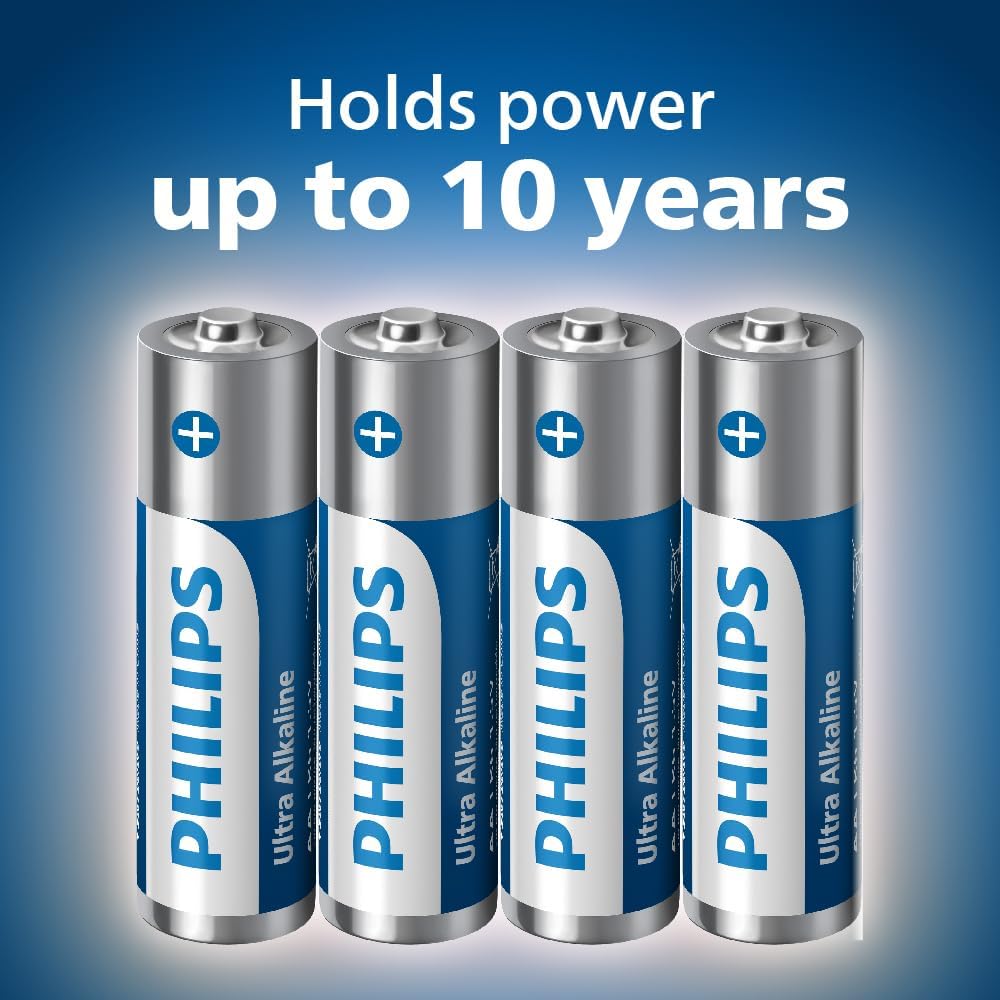 Detalle de Philips Ultra AA/AAA Alkaline Batteries Combo – 48 Pack (24 AA + 24 AAA)
