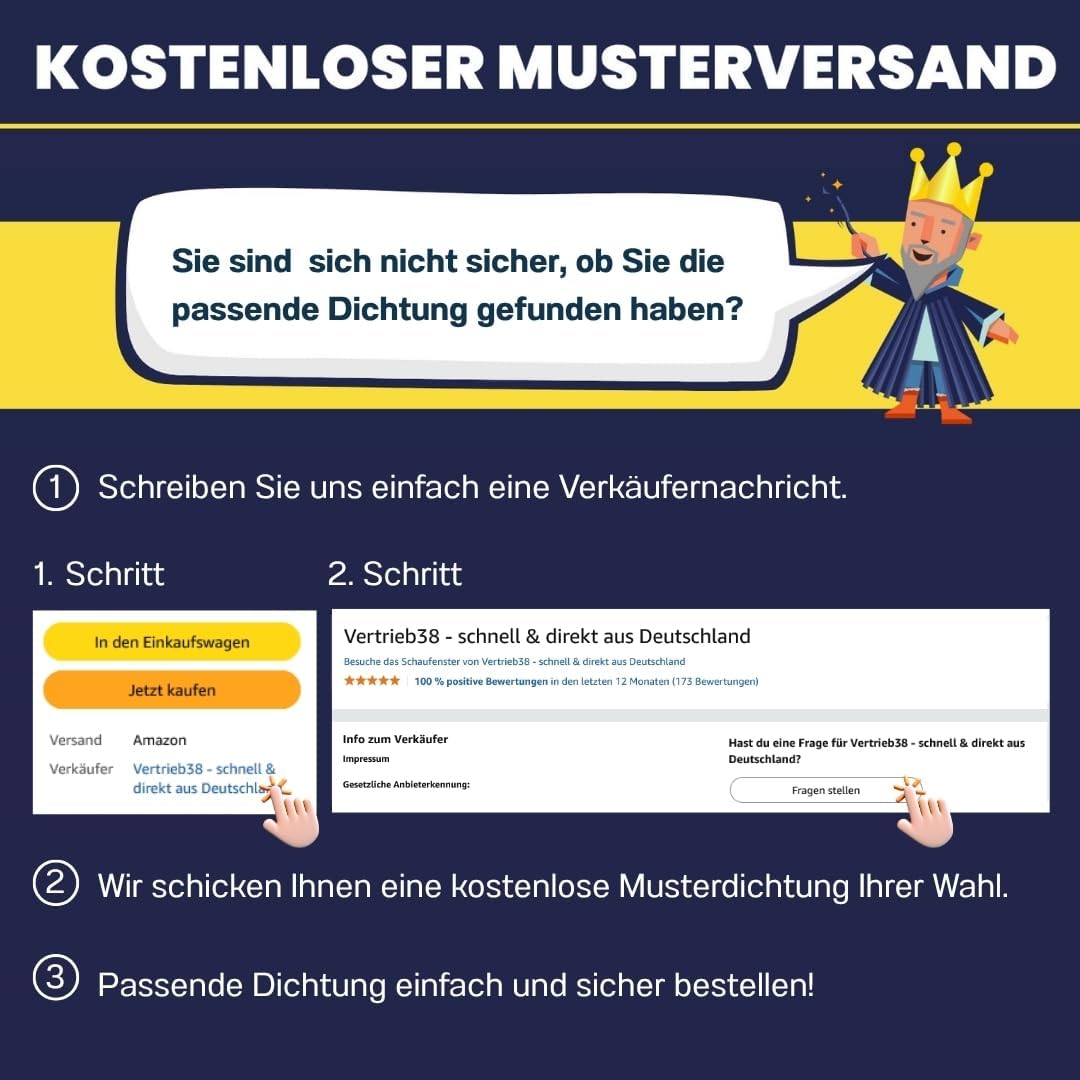 Detalle de Dikara Stahlzargendichtung Grau 5 m – Türdichtung gegen Zugluft, Lärm & Staub (Dichtungsbreite 14 mm, Höhe 17 mm)
