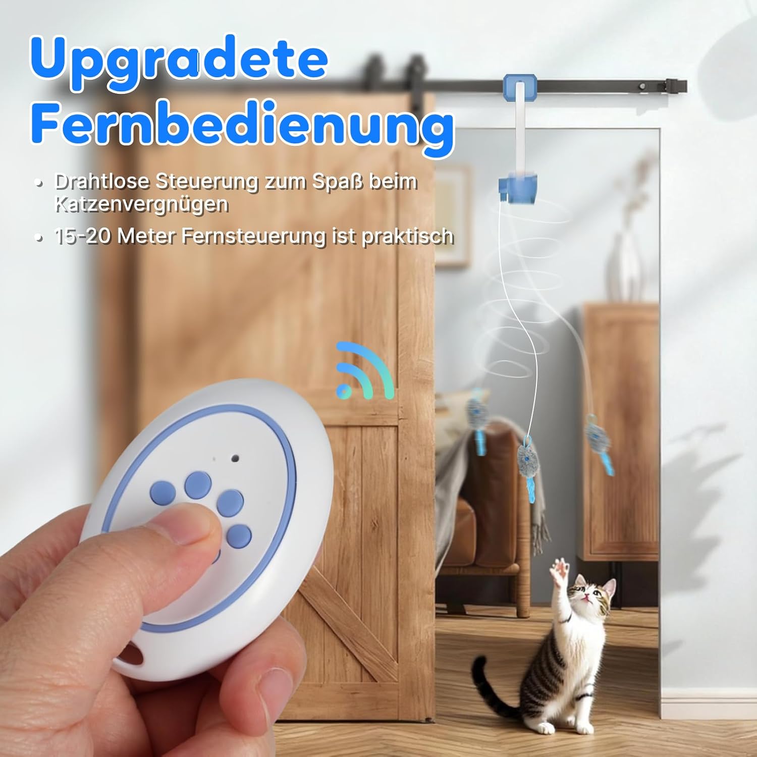 Thumbnail 3 de Heepoohoma Elektrisches Katzenspielzeug mit Fernbedienung – Interaktives Indoor-Spielsystem