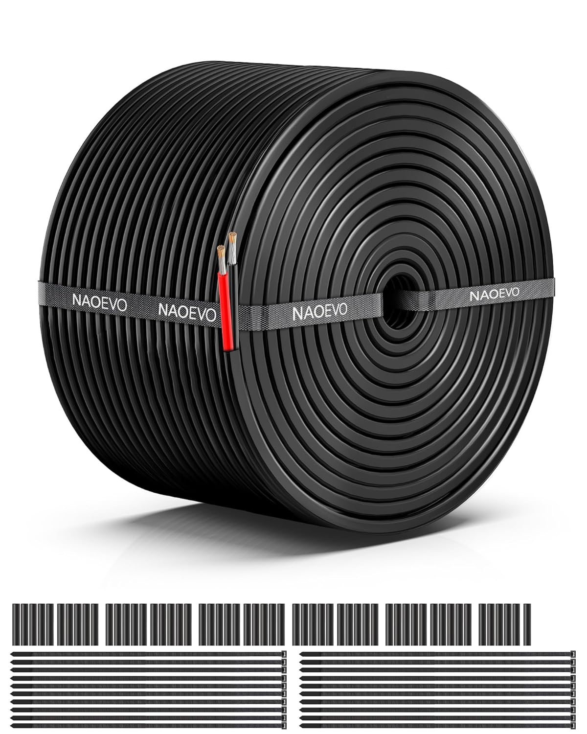 Detalle de NAOEVO 16 AWG 2 Conductor Wire 50 ft