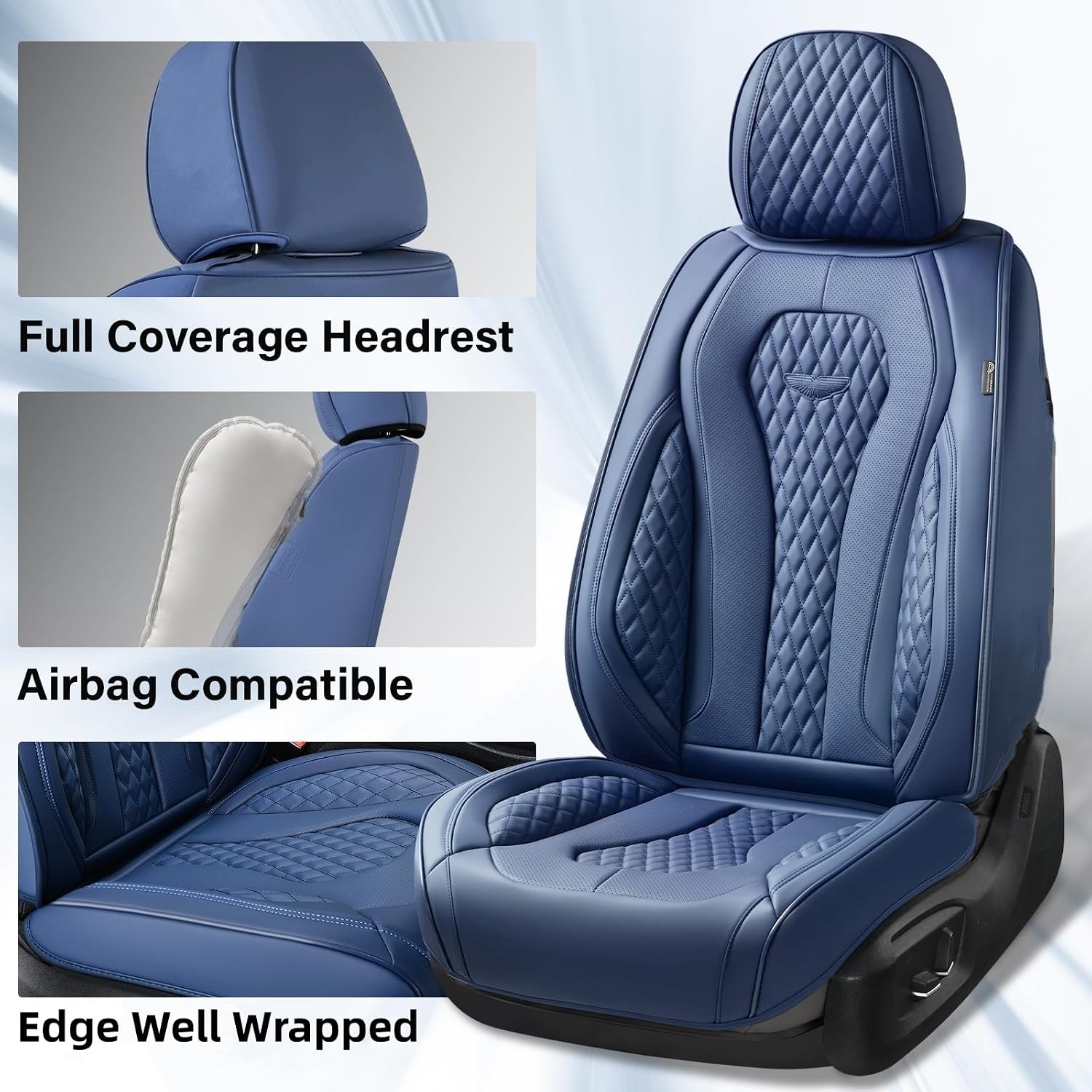 Detalle de Coverado Front Seat Covers, Leatherette