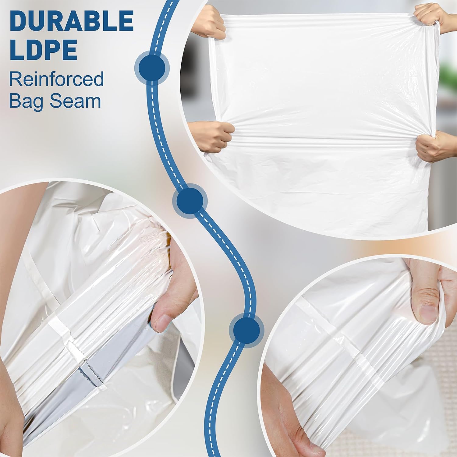 Thumbnail 2 de Yolaist 50L Bin Bags Heavy Duty