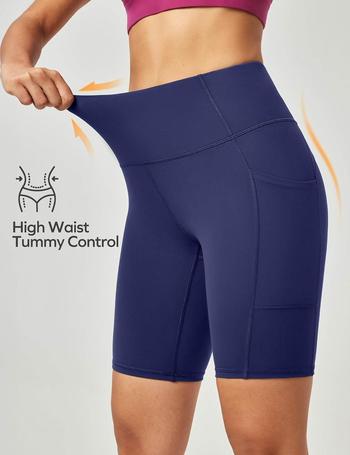 Thumbnail 1 de Ewedoos Cycling Shorts for Women: High-W waist, Pocketed, Non-See-Through and Comfortable