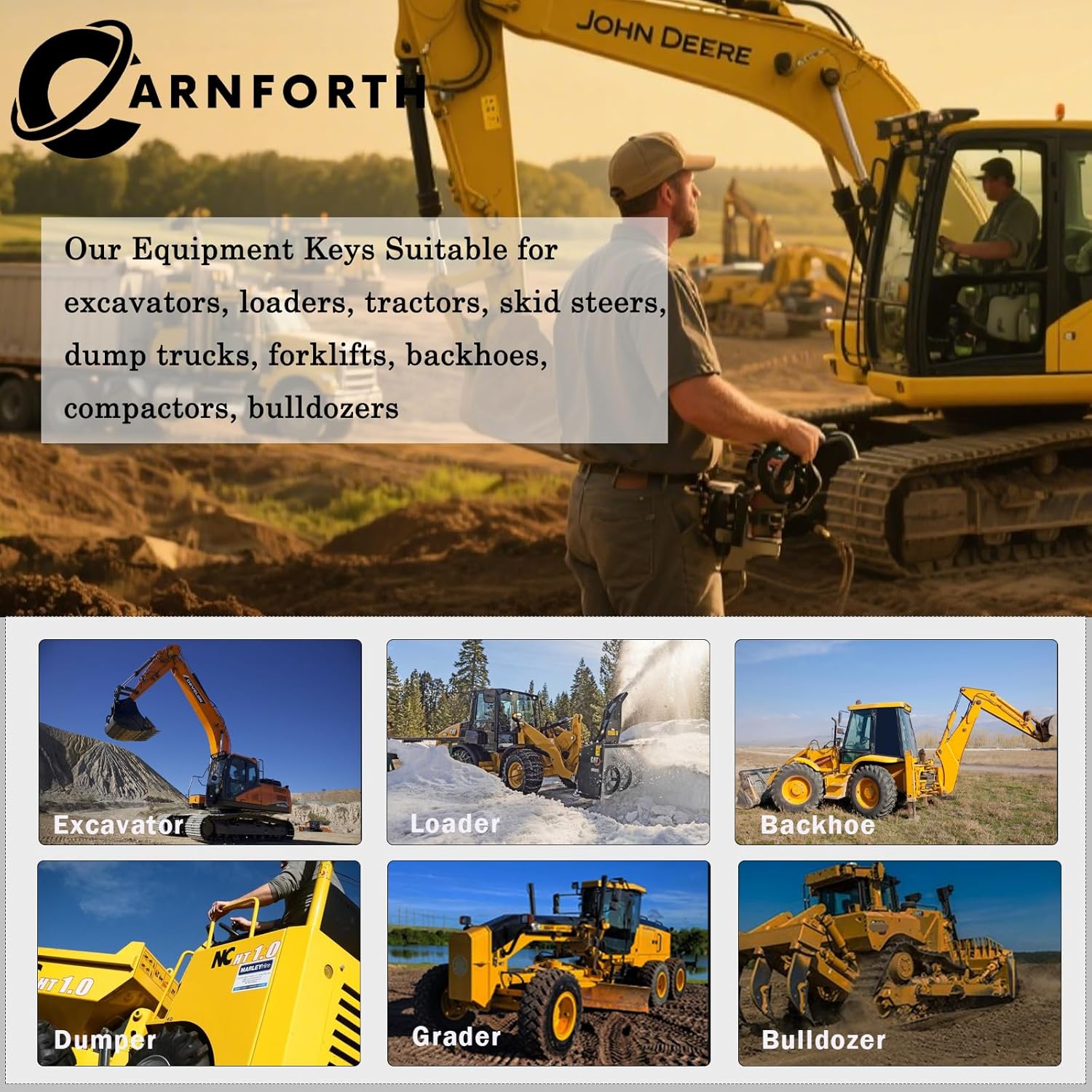 Thumbnail 4 de 18 Ignition Starter Plant Key Set (Universal) – replacement ignition keys for heavy machinery