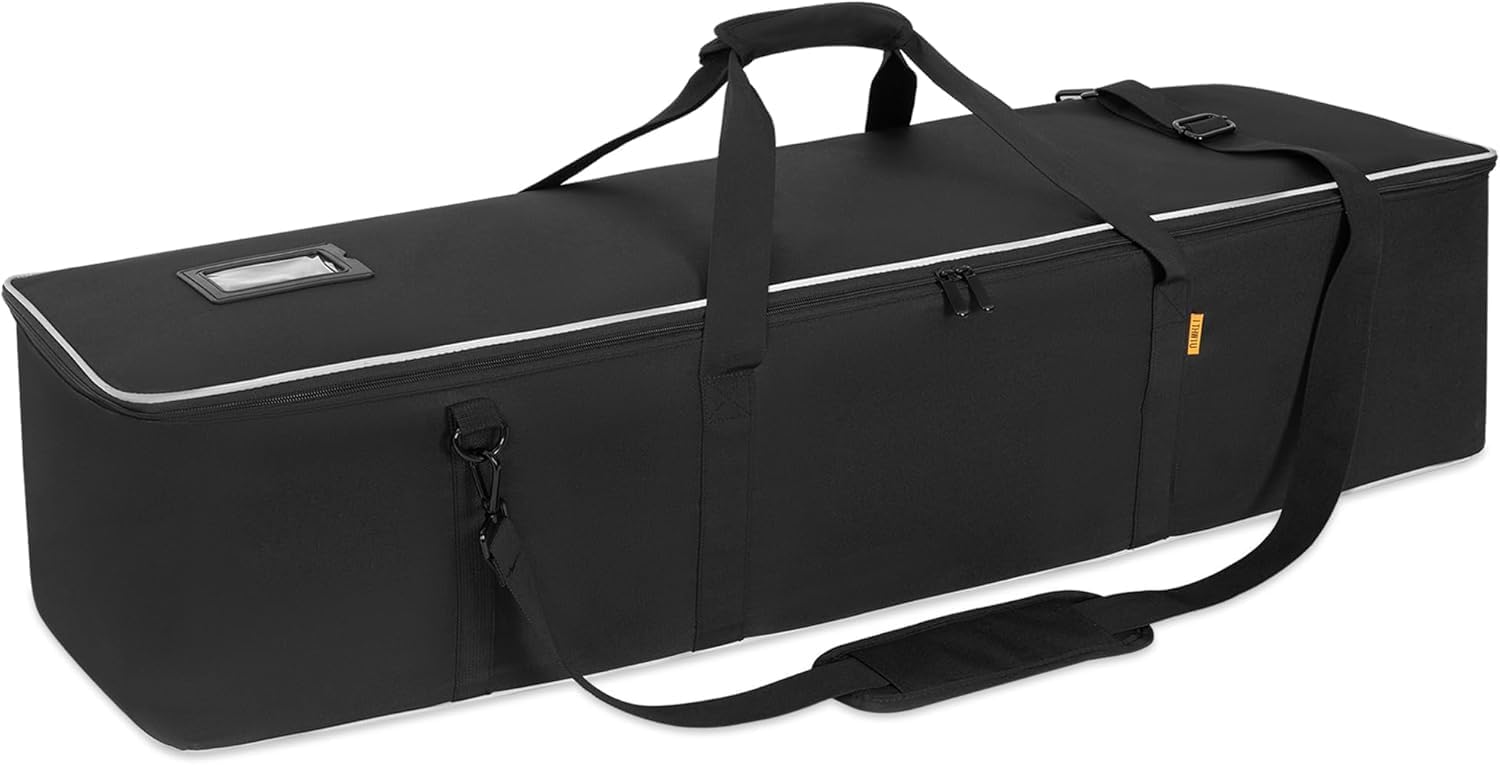 Detalle de OUUTMEE Multifunktionale Stativtasche 104 x 20 x 20 cm – robuste Tragetasche mit Griff für Stative & Technik, schwarz