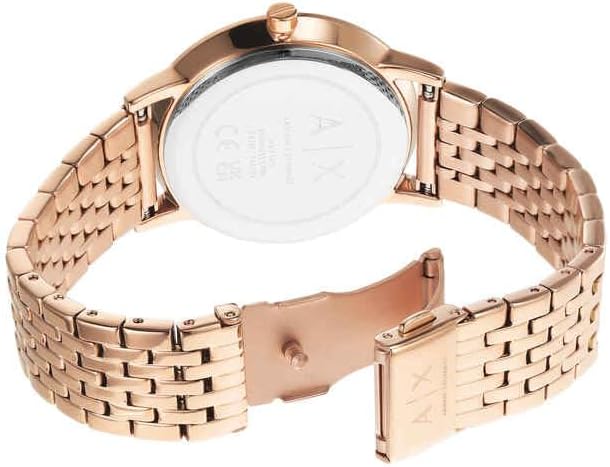 Detalle de Armani Exchange Orologio da donna con cassa 36 mm e cinturino in acciaio, movimento quarzo a tre lancette