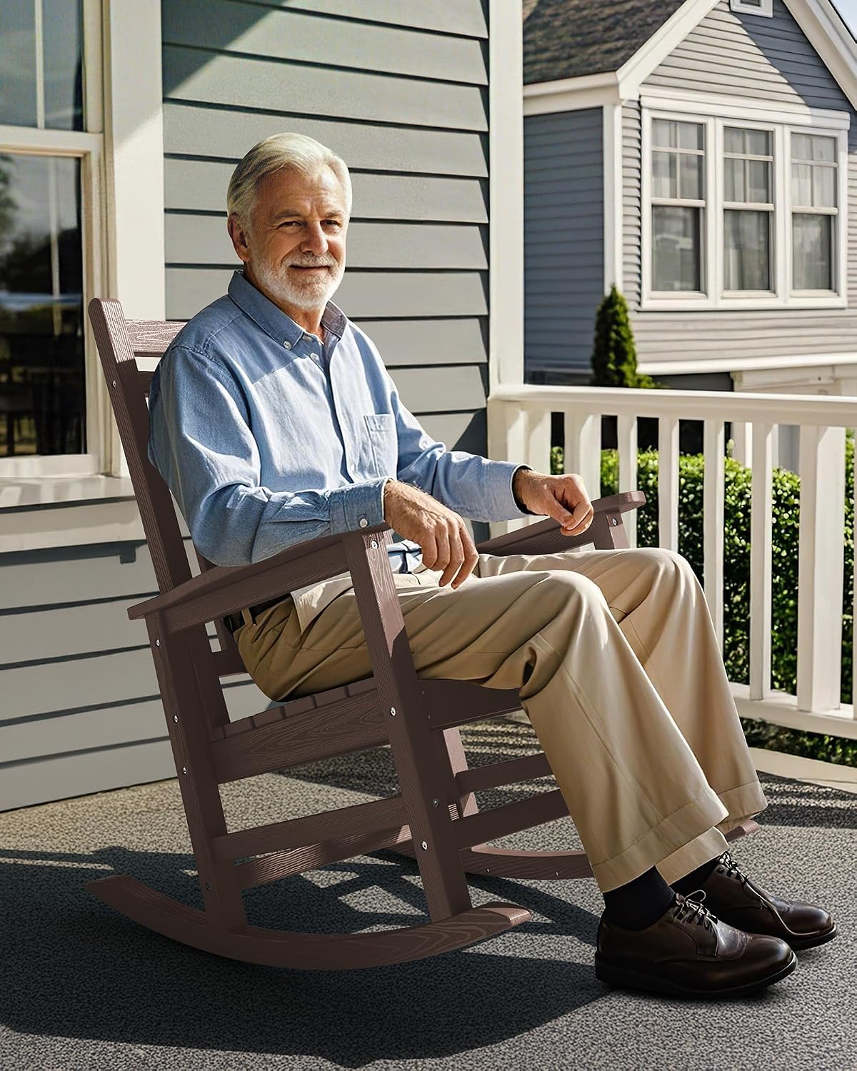 Thumbnail 6 de SERWALL Outdoor Rocking Chairs, HDPE