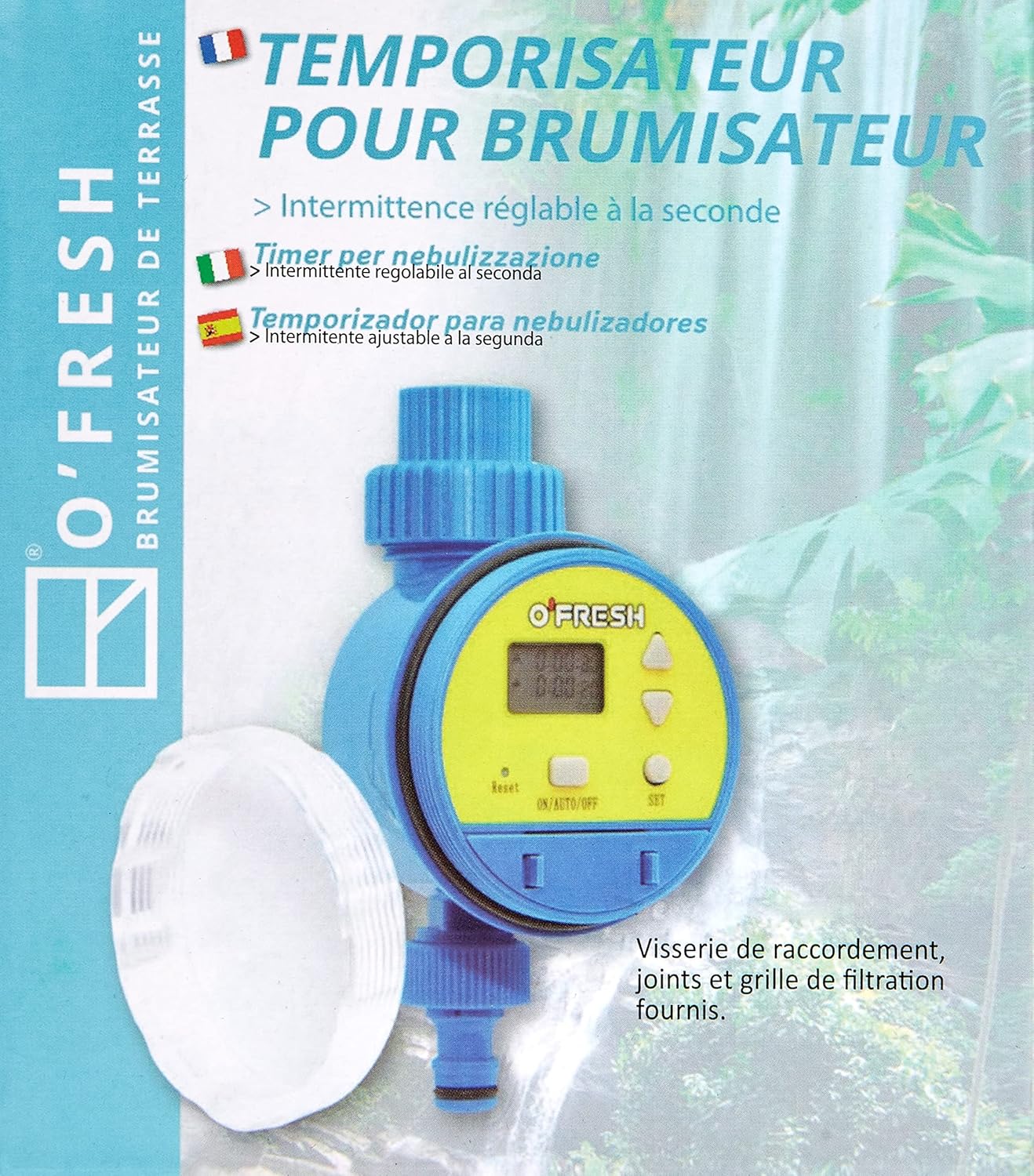 Thumbnail 1 de O'FRESH Digitialer Zeitgeber für sprühnebel terrasse – Niederdruck, automatische Bewässerung