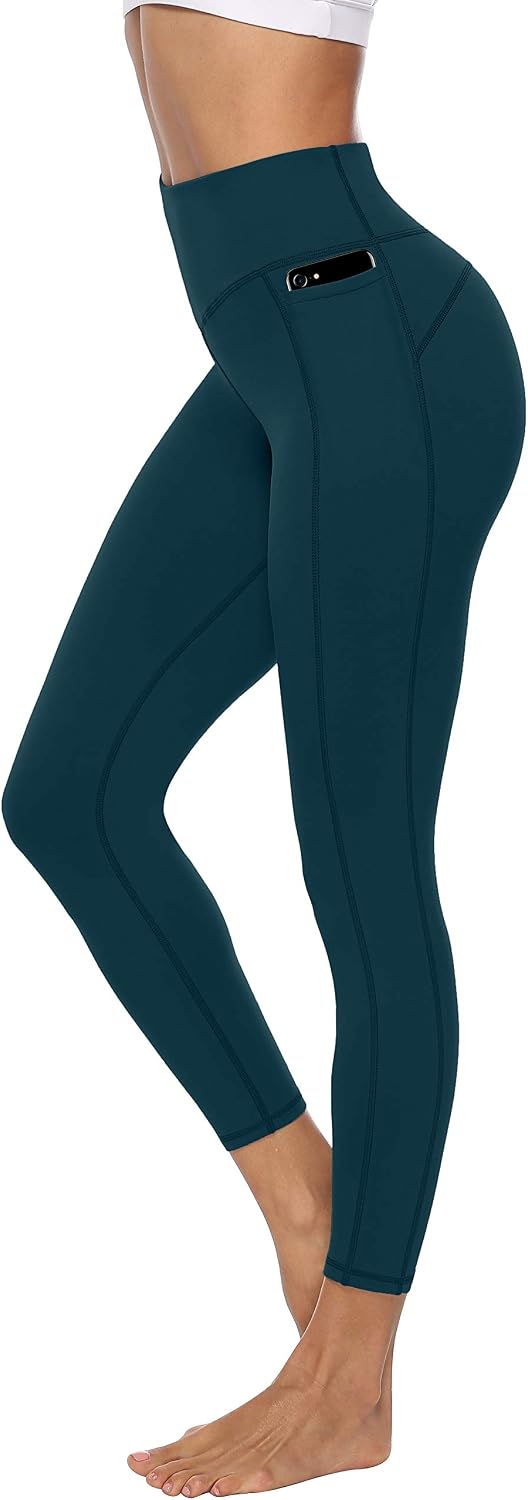 Detalle de Persit Damen Sport-Leggings mit Taschen, blickdicht – Yogahose & Streetwear