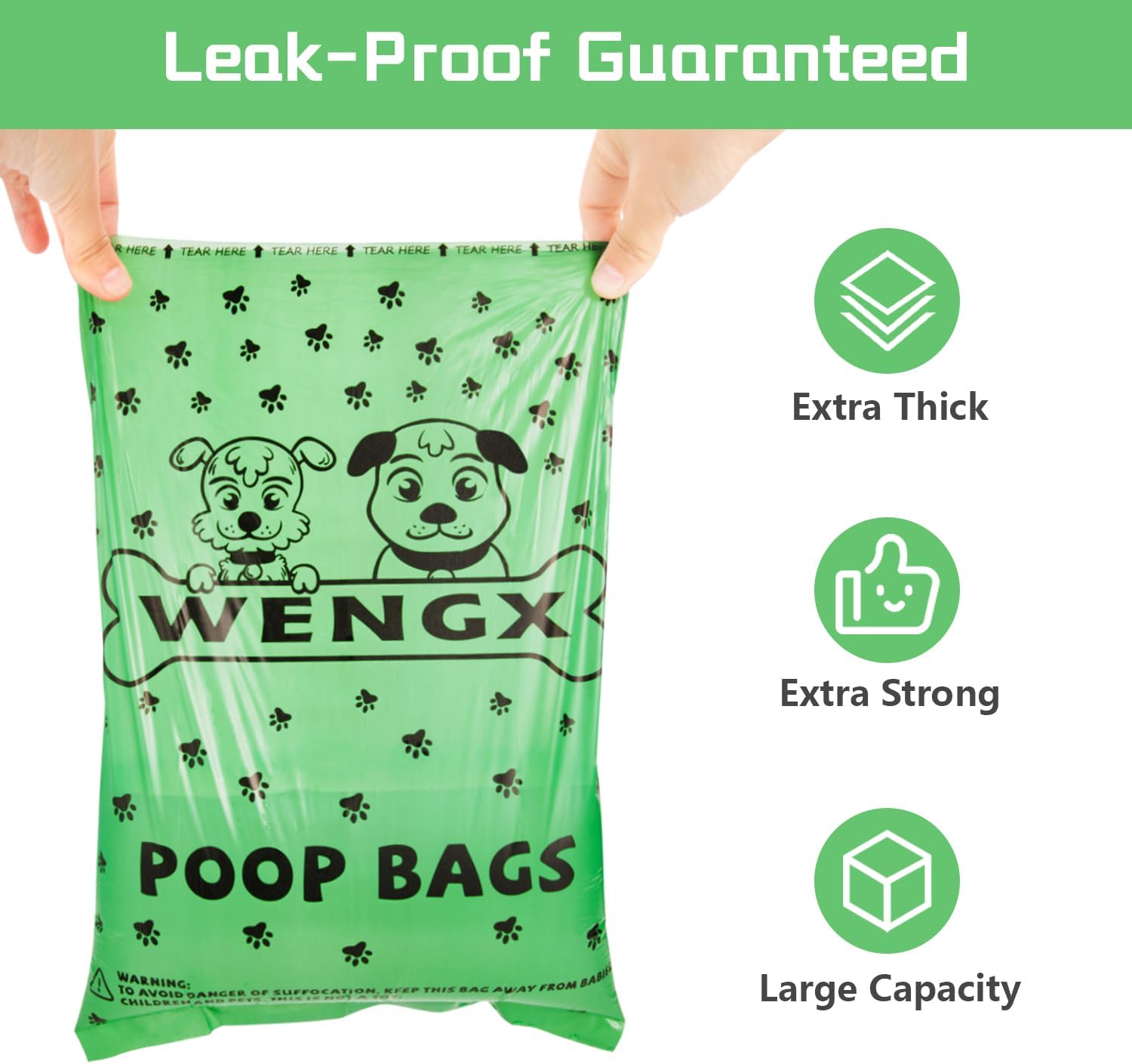Thumbnail 4 de Poo Bags for Dog Waste: Large, Super Strong, Leak-Proof with Lavender Scent