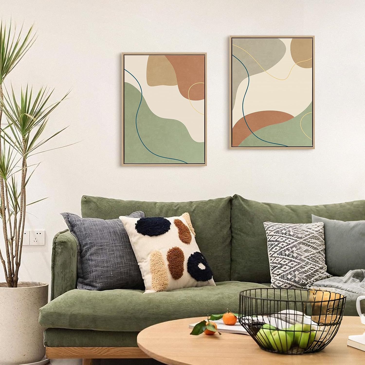 Thumbnail 5 de Framed Boho Abstract Canvas Wall Art, 12 x 16-Inch