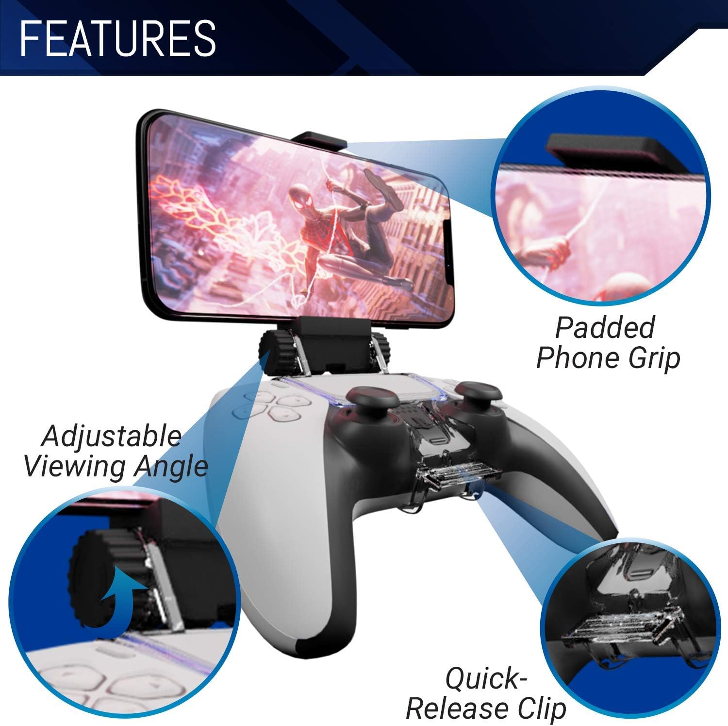 Thumbnail 2 de Orzly PS5 Mobile Gaming Clip: morsetto regolabile per controller PS5