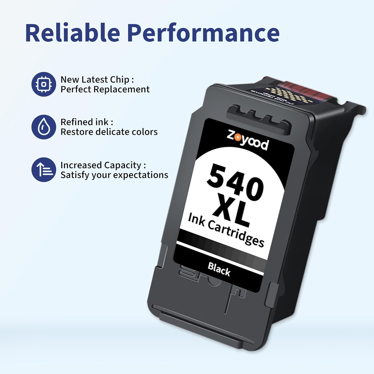 Detalle de Zoyood PG-540XL Black Ink Cartridge – High Yield Replacement for Canon