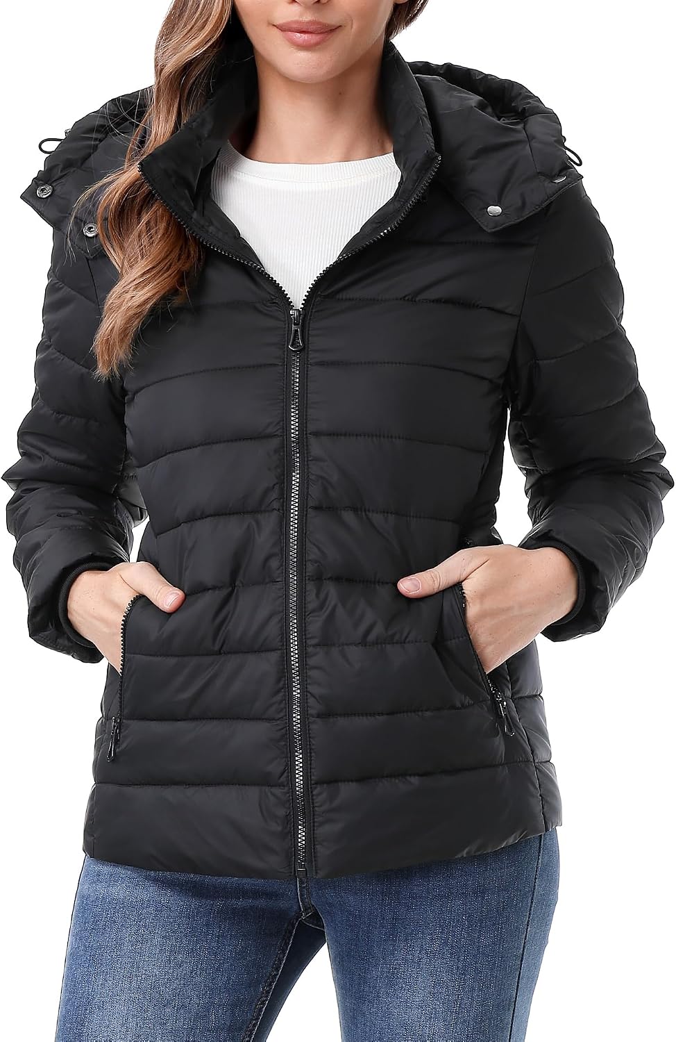 Thumbnail 6 de TDYPCI Women's Winter Coat Waterproof Puffer Jacket