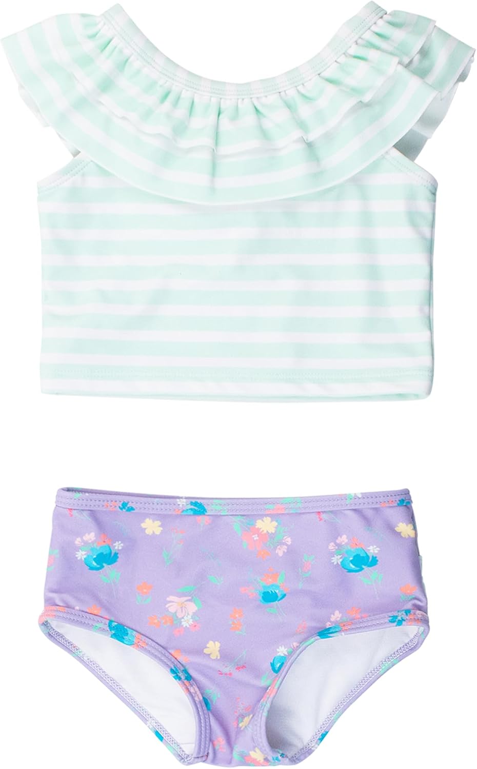Thumbnail 5 de RuffleButts One‑Shoulder Ruffle Tankini UPF50+