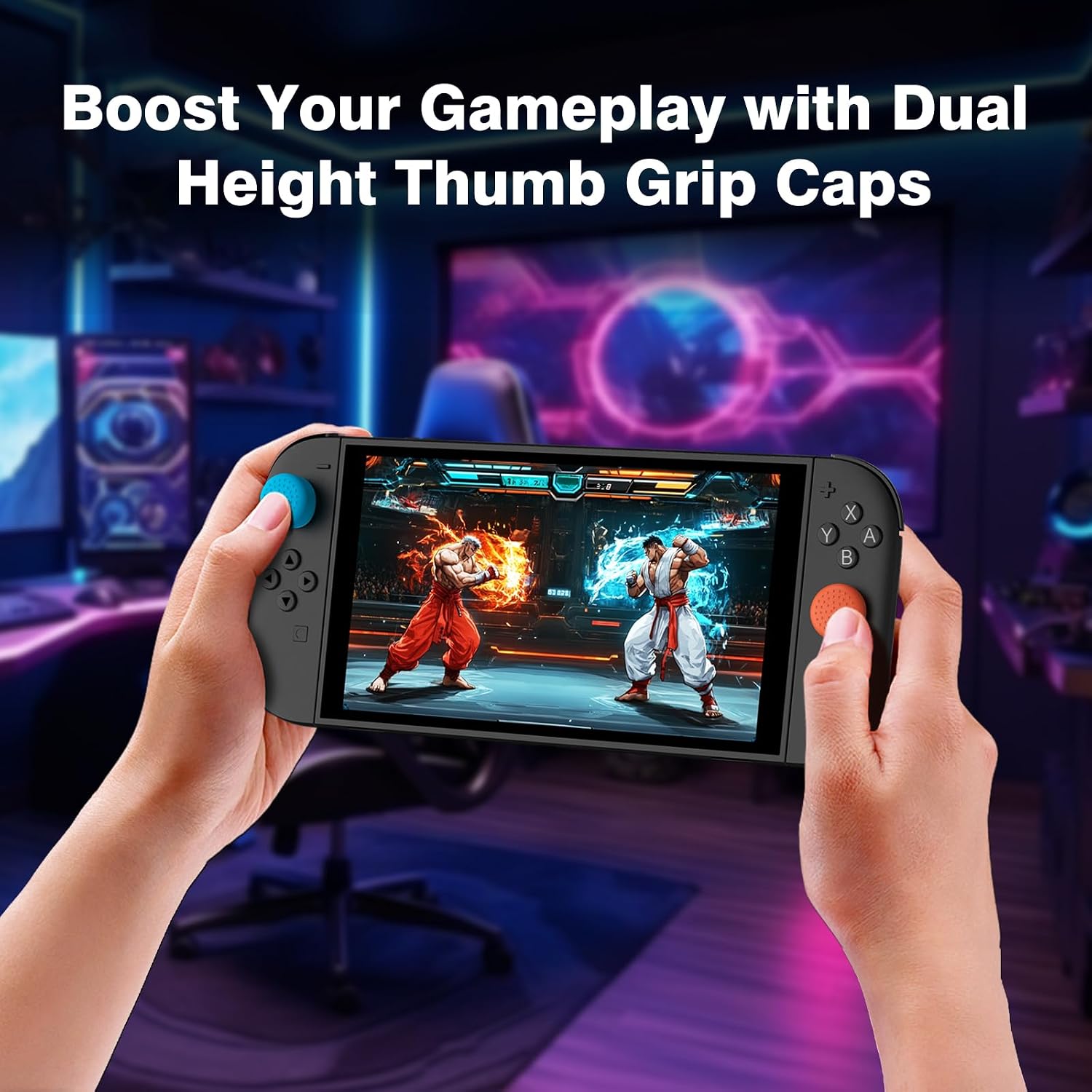Detalle de WEOTOO 8 Pack Thumb Grips for Switch 2