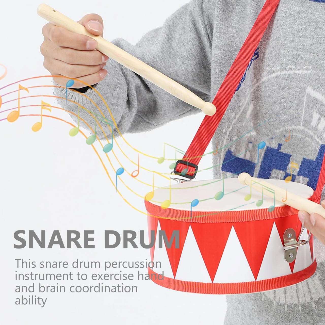 Thumbnail 6 de Milisten 8 Inch Kids Snare Drum – Double-Sided Orff Percussion for Early Rhythm Learning