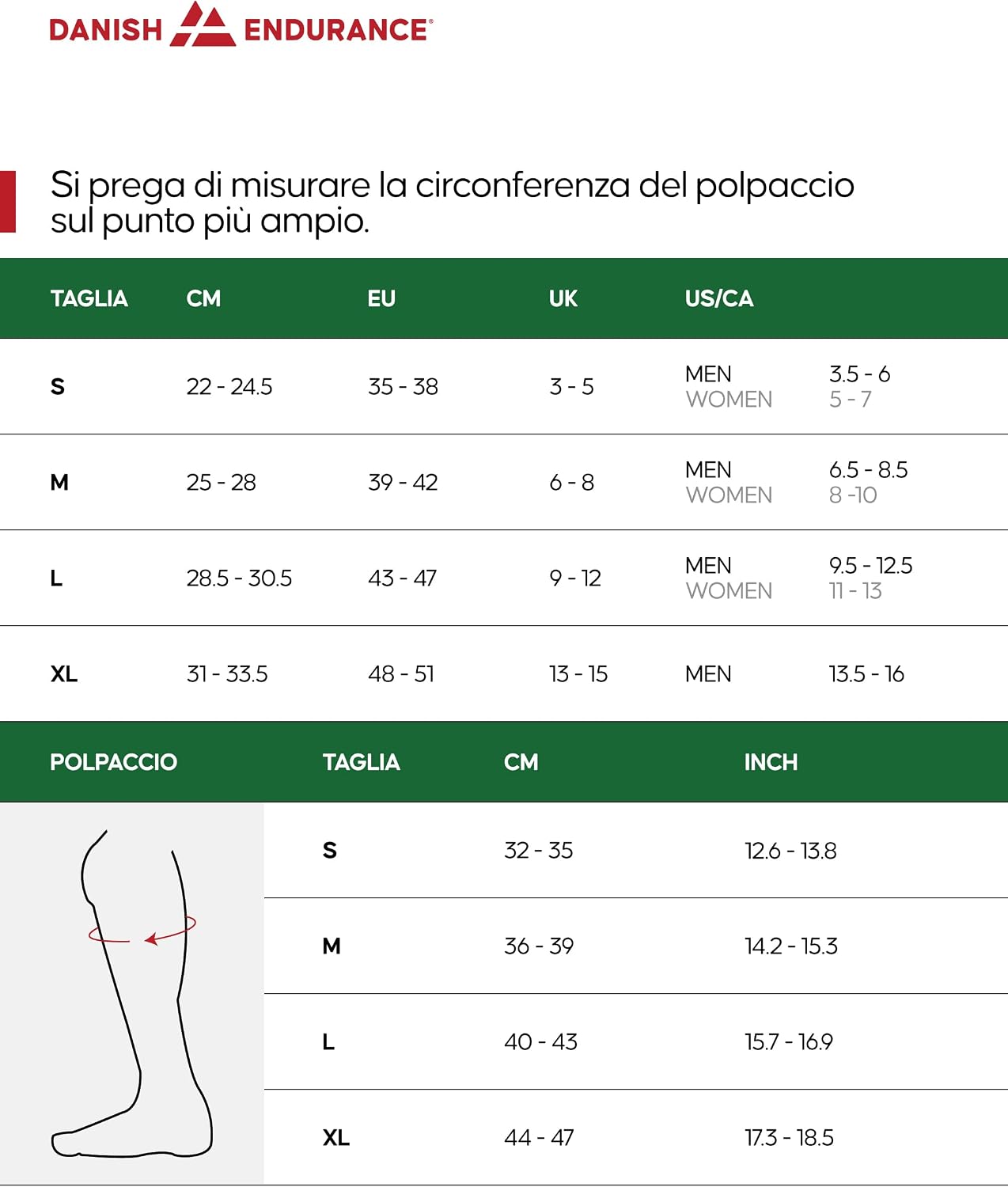 Thumbnail 5 de Danish Endurance Calze di contenzione in cotone biologico 14-18 mmHg (14–18 Mmhg), uomo e donna, 1 paio