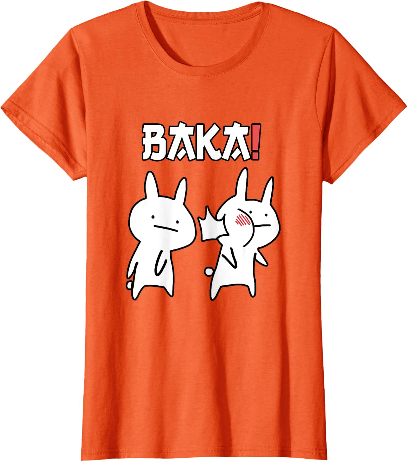 Detalle de T-shirt anime kawaii Baka, schiaffi di coniglio