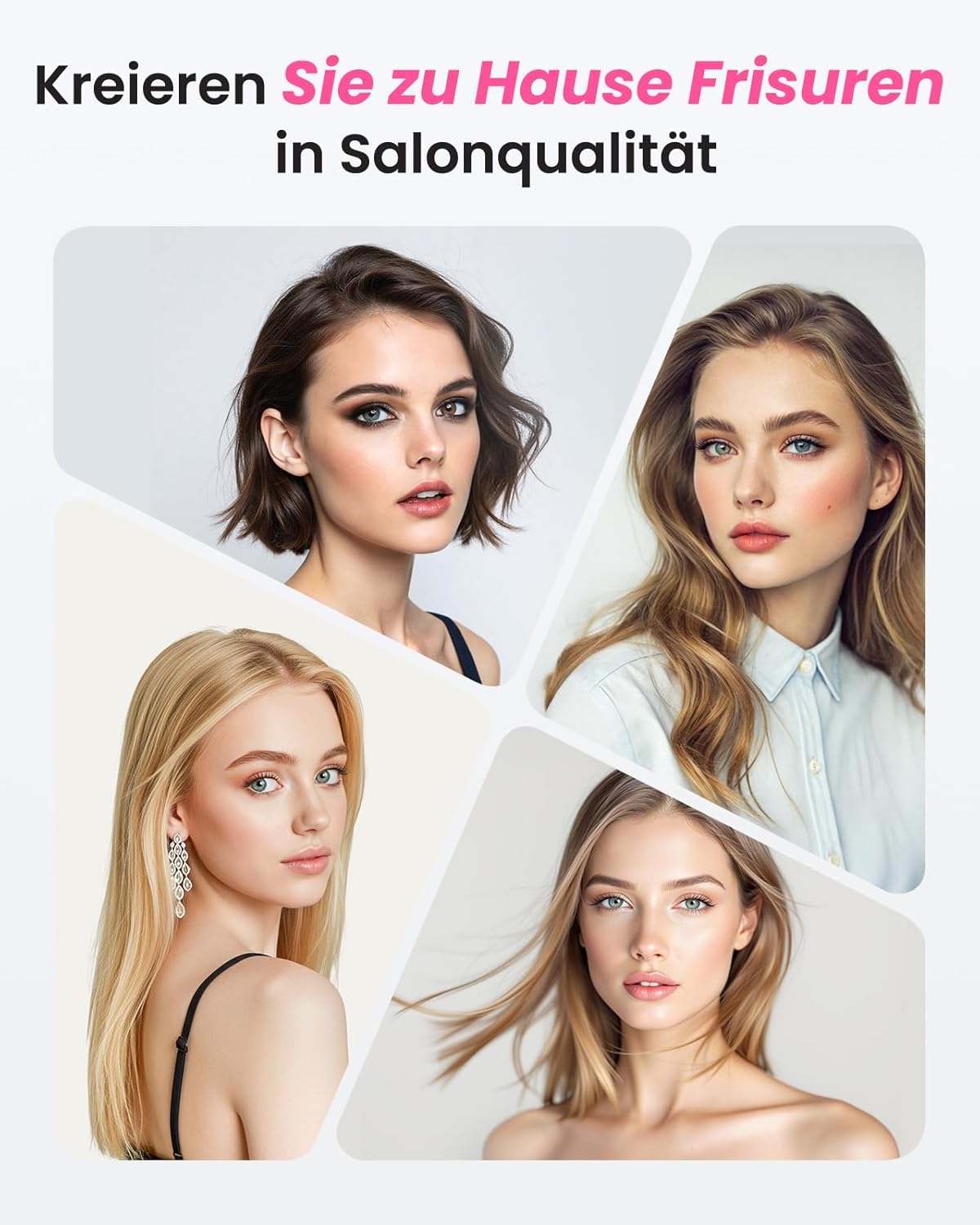 Detalle de Haokoo Thermal Brush 38 mm – Thermobürste mit 6 Temperaturstufen, Ionentechnologie und Reise-Doppelspannung