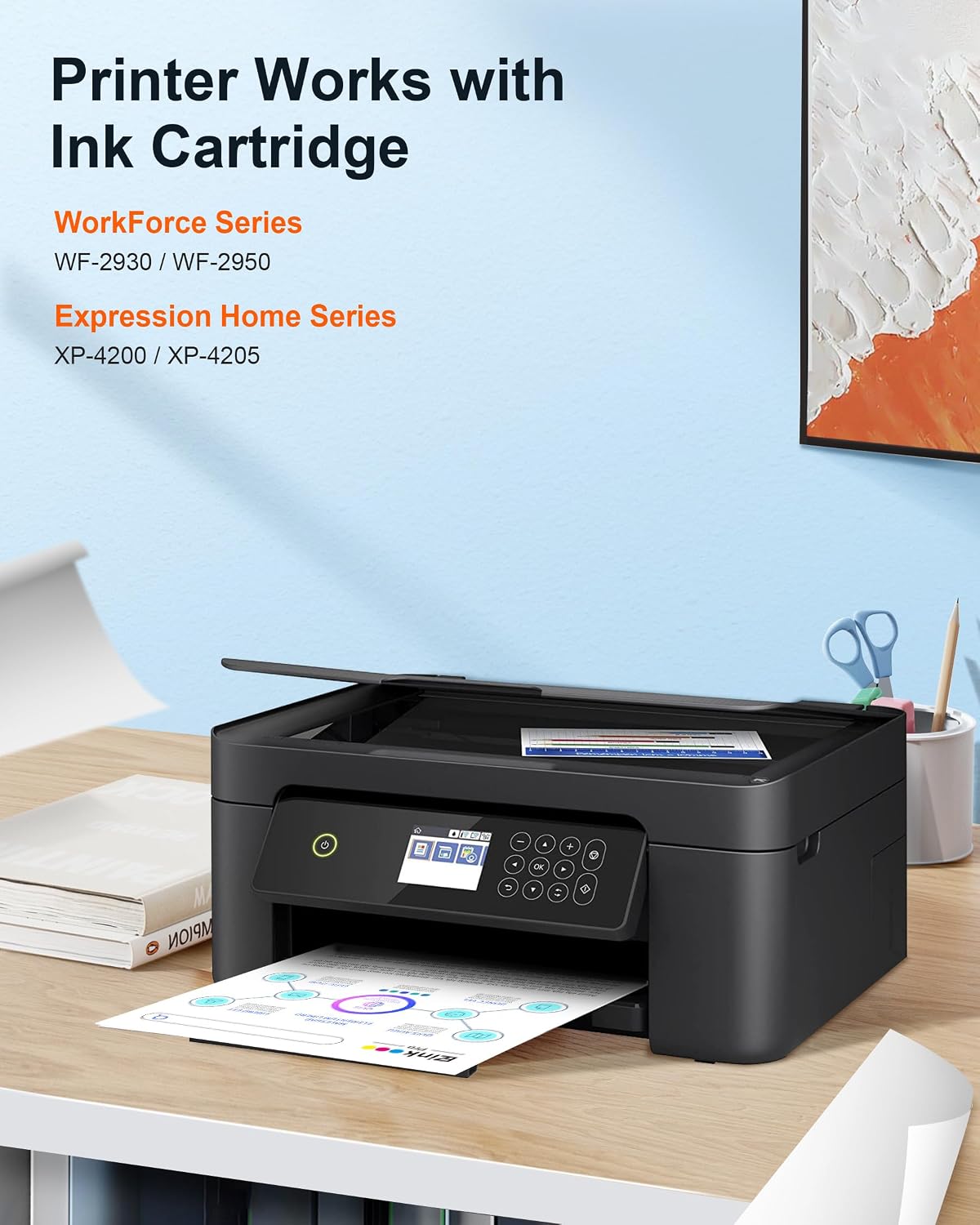 Detalle de E-Z Ink Pro 232XL Remanufactured Ink Cartridges, BCMY 4-Pack for Epson