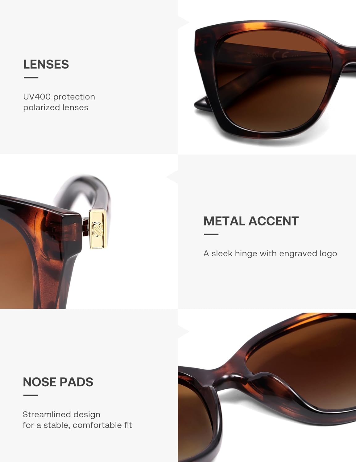 Detalle 1 de SOJOS Cateye Sunglasses SJ2634