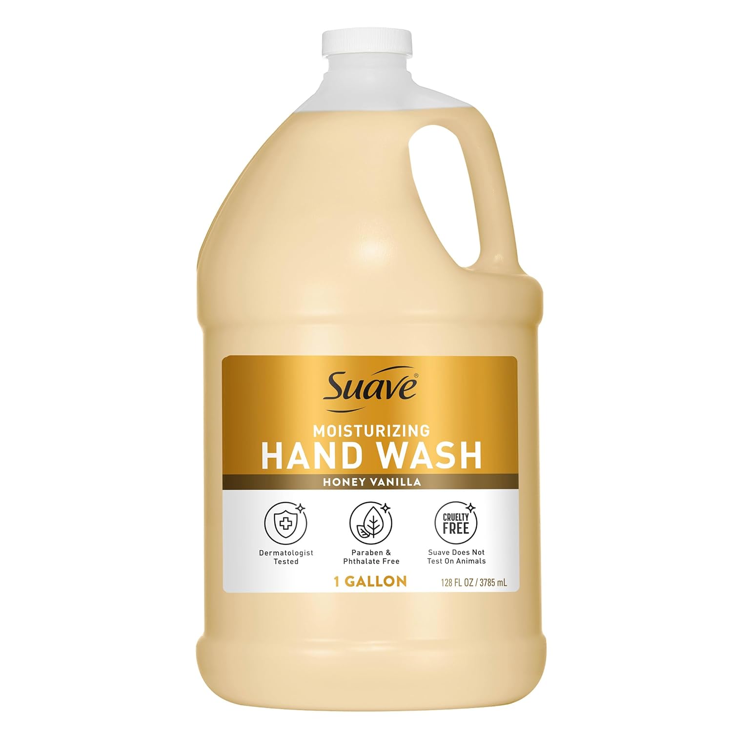 Detalle de Suave Moisturizing Honey & Vanilla Hand Wash, 1 Gallon, with Essential Oils
