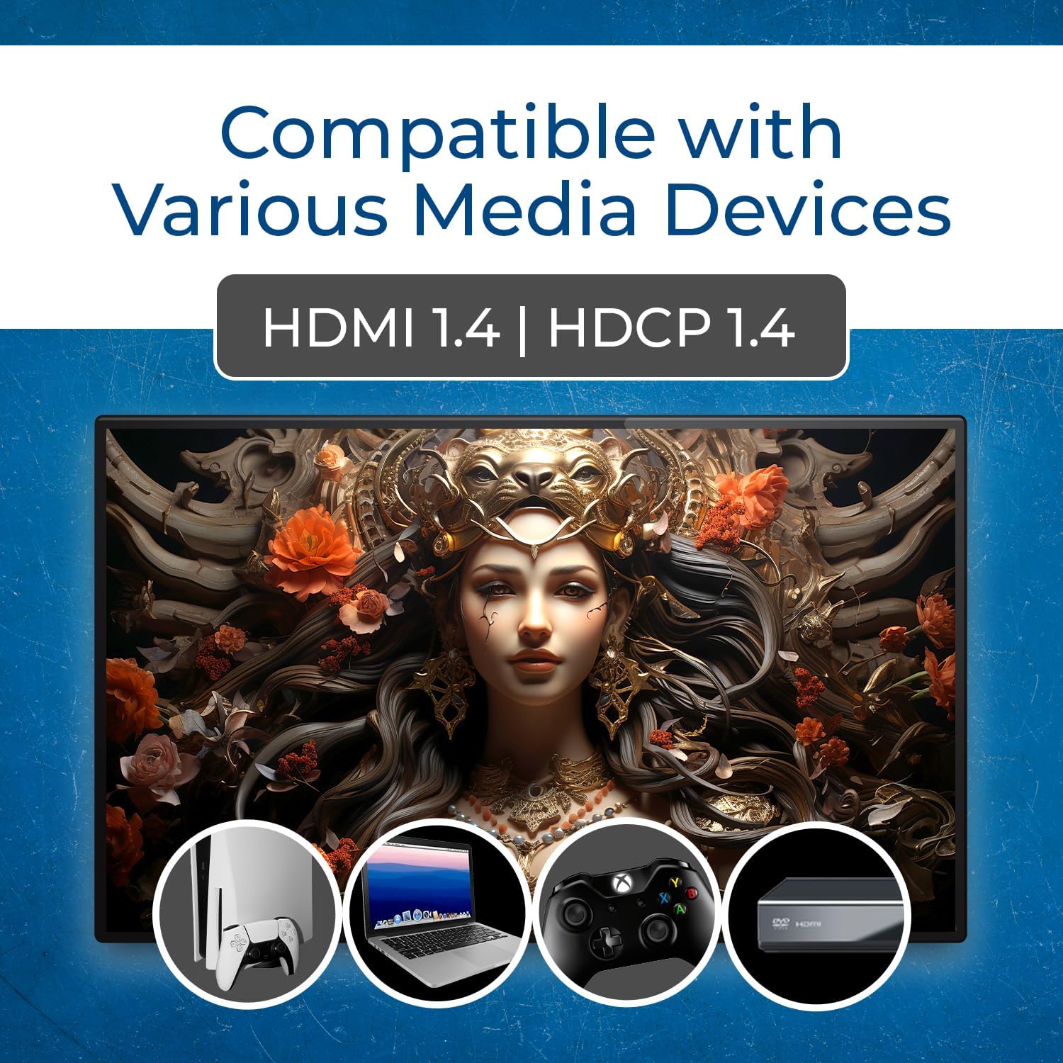 Thumbnail 5 de OREI 1x4 HDMI Extender Splitter 165 ft