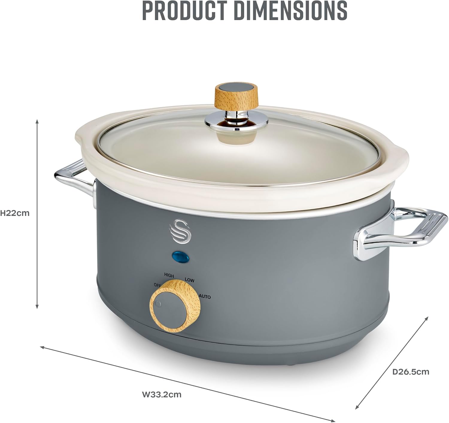 Thumbnail 5 de Swan Nordic Manual Slow Cooker 3.5L