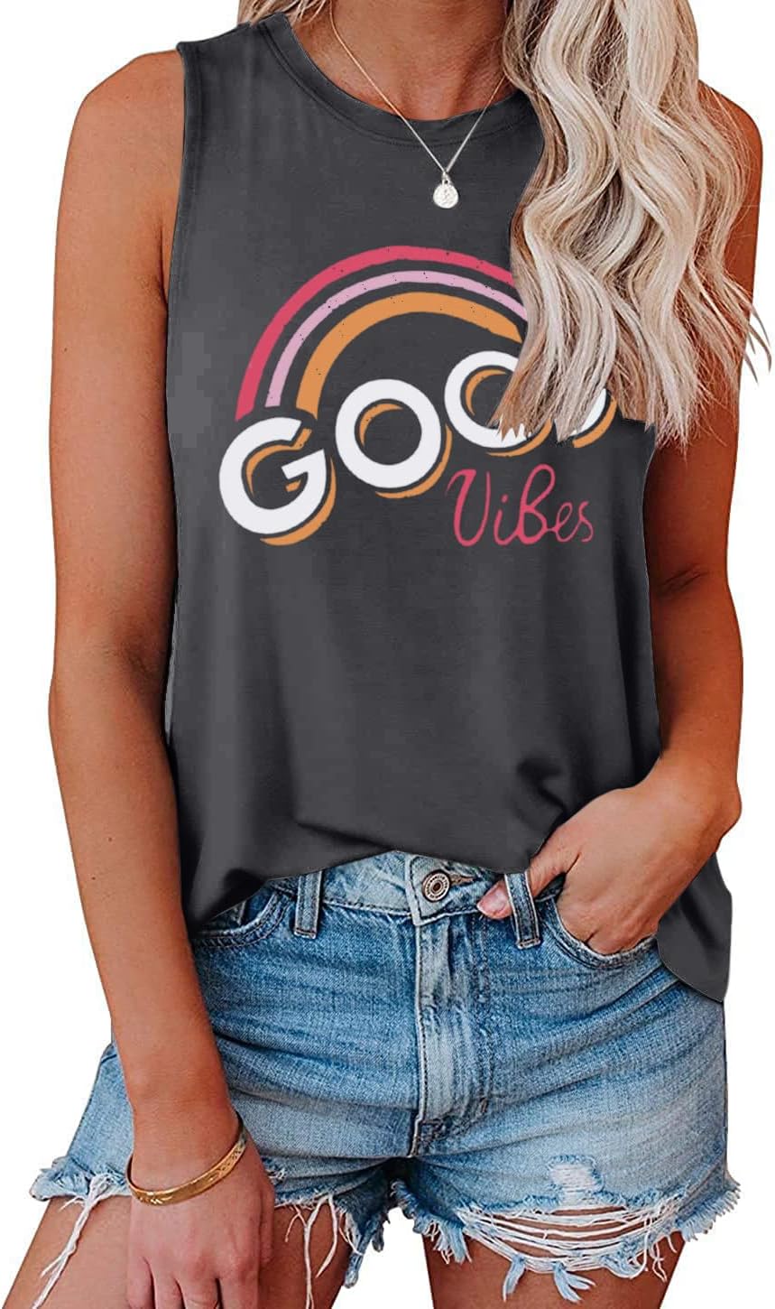 Thumbnail 4 de Cuptacc Damen Tank Top Rundhals – Sommer-Tops mit Druck, ärmellosem Design