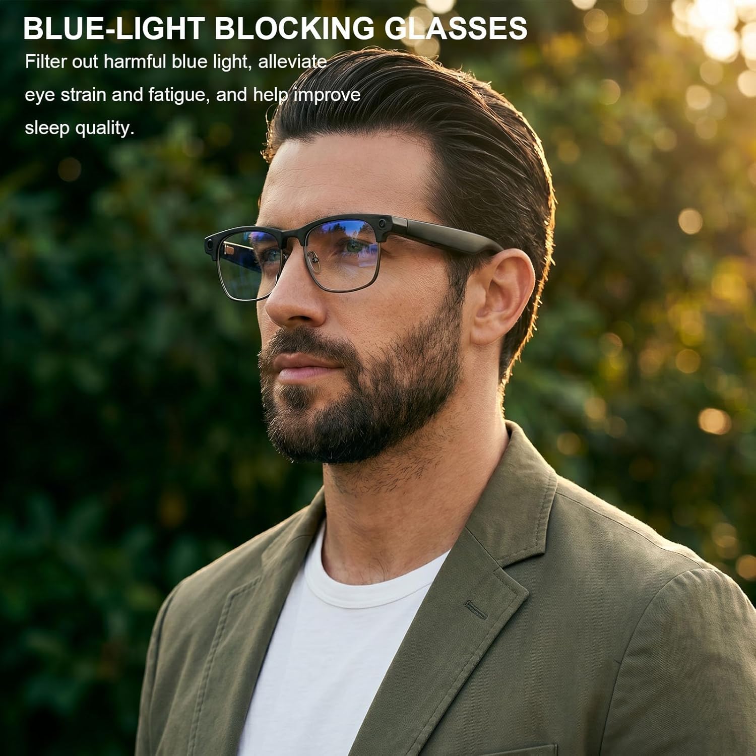 Detalle de 4K Camera Smart Glasses with AI Translation and Open-Ear Audio