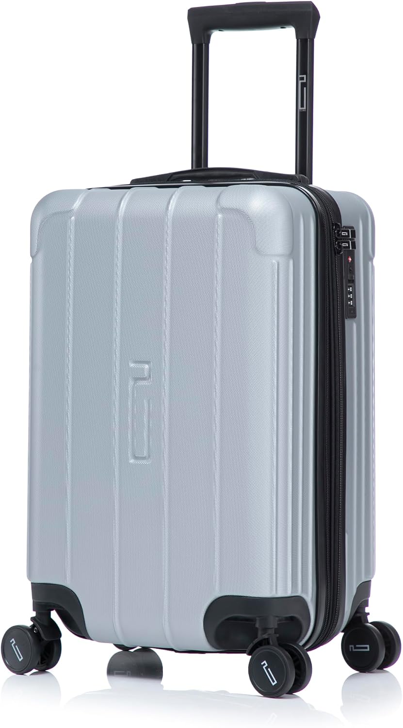 Detalle de CELIMS Valigia Cabina 55x35x25 cm con ripiani, Lucchetto TSA e ruote 360° – Grigio