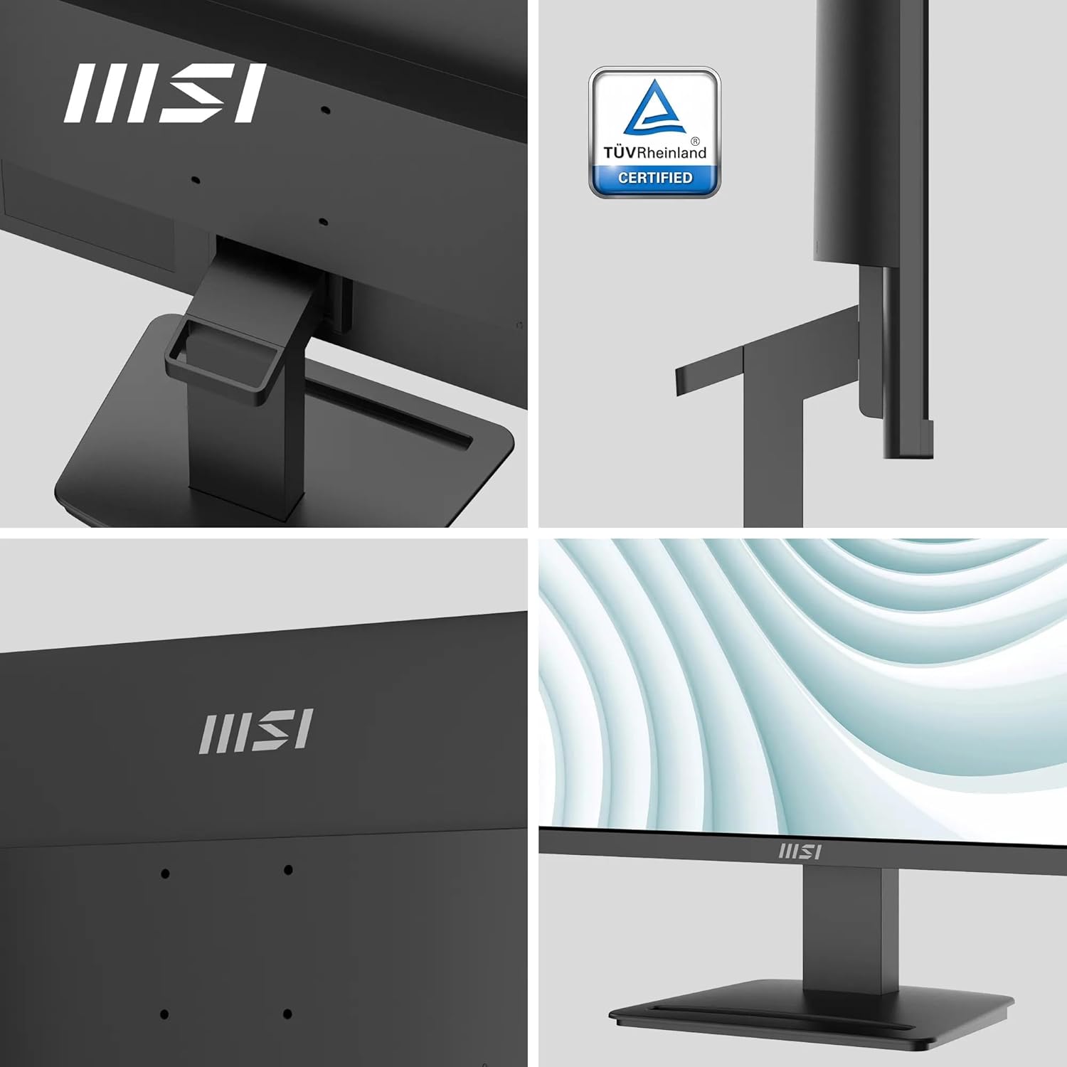 Detalle de MSI PRO MP2412 23.8-inch Full HD Office Monitor (VA, 100Hz, speakers, VESA)