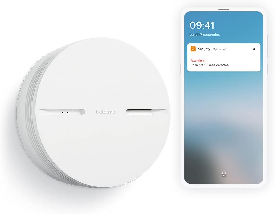 Detalle de Netatmo Détecteur Fumée Intelligent 10 ans