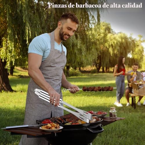 Detalle de Grilliance Kit de Accesorios para Barbacoa de Acero Inoxidable (26 piezas) con Estuche